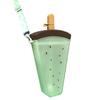 Cute Watermelon Ice Cream Bottle 320ml with Strap Pink