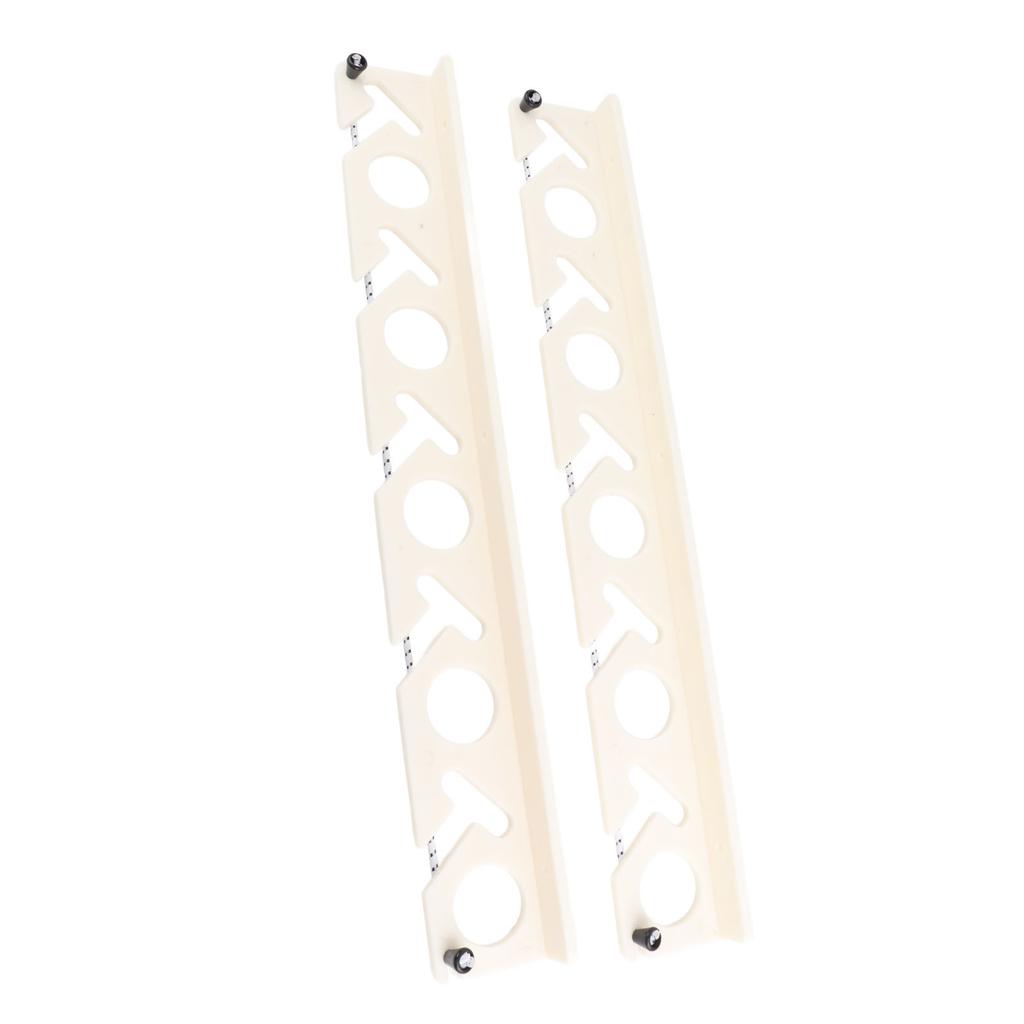 2Pcs 10 Hole Fishing Rod Racks Fishing Pole Wall Or Ceiling Storage Rack Holder Display Stand Wall Mount for Garage
