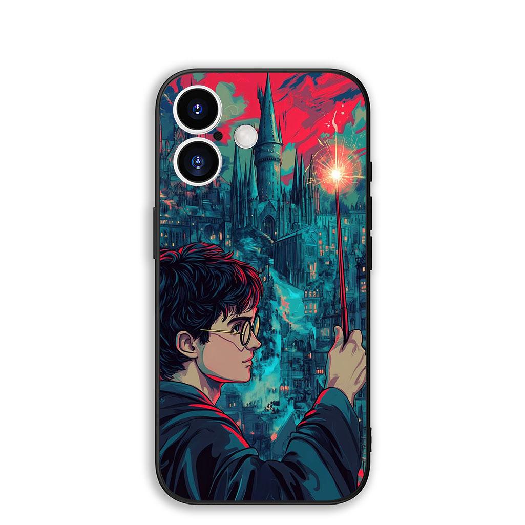 

Cover for Apple iPhone 16 15 14 11 Pro Max 6 7 8 Plus + SE2 SE3 SE 2022 2020 8+ Phone Case Cool Harries Poster Wand Art Potters iPhone 15 Pro