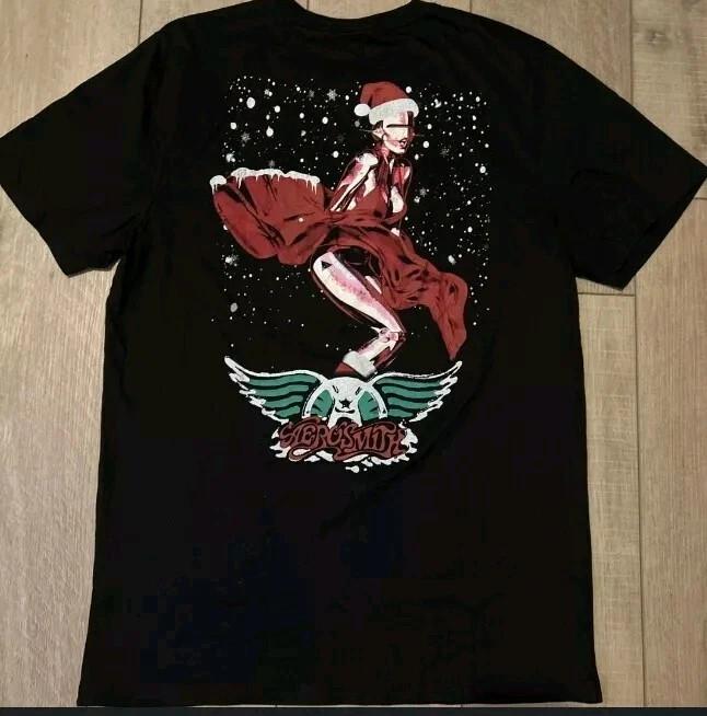 Aerosmith Licensed Christmas T-shirt Full Size unisex BO107 Unisex T-Shirt M