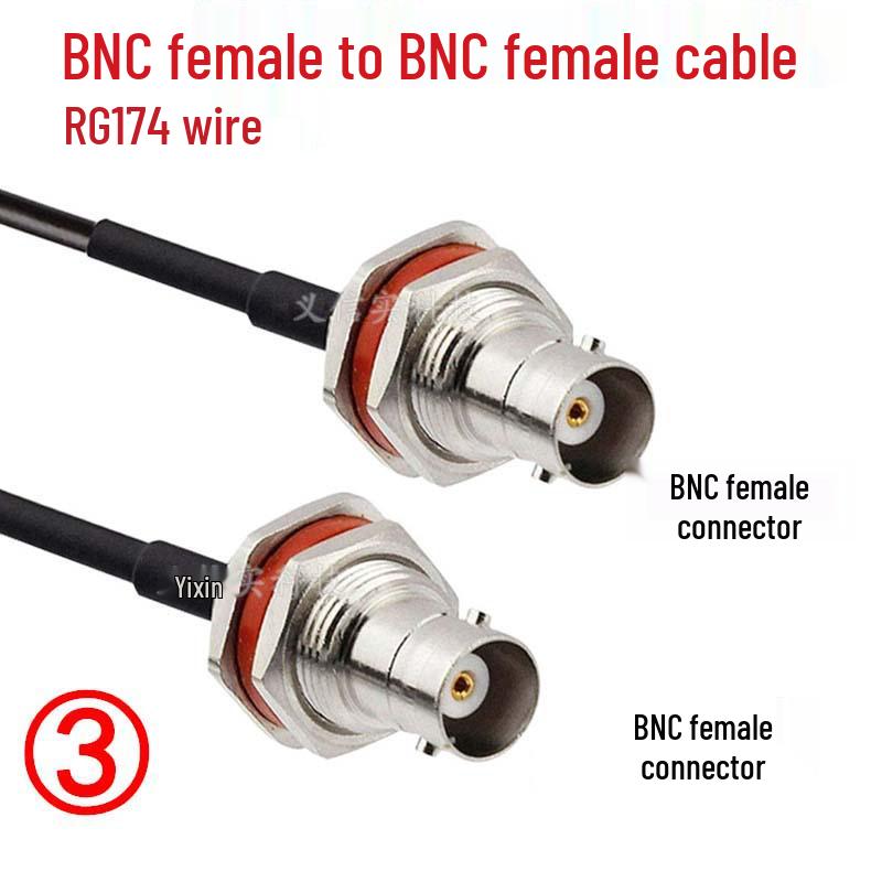 RG174 BNC Male to Female RF Coaxial Extension Cable for Wireless Microphone Antenna