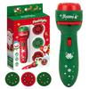 Christmas Cartoon Projection Flashlight Creative Children Flashlight Toy Projector Baby Toys Bedtime Story Book Toy3-10 Cards