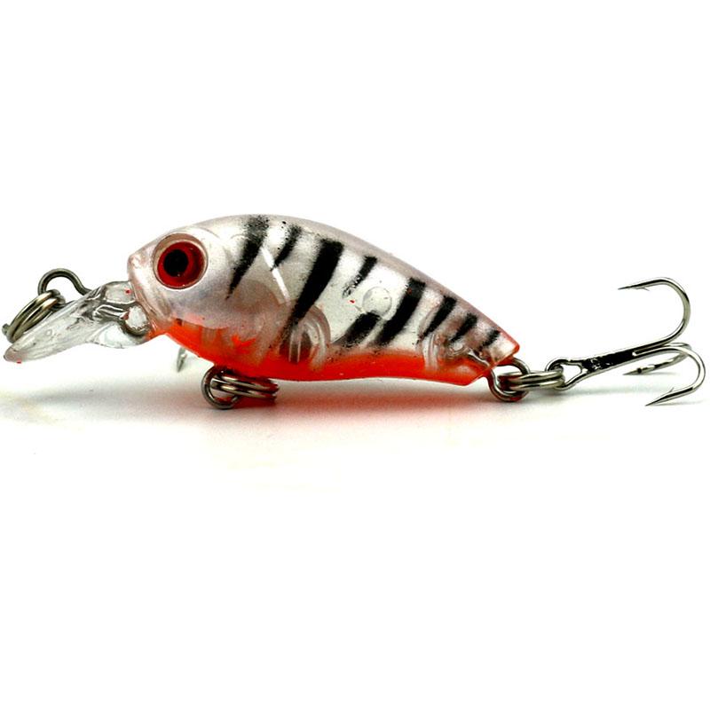 1ks 4,5cm 4g Hengjia Mini Crankbaits s chrastítky Diving Shad Pike Lure