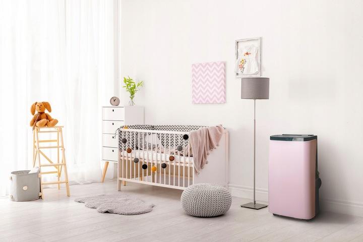 Designerski Klimatyzator Przenośny Różowy 3,5Kw 12000 Btu Wifi Aplikacja