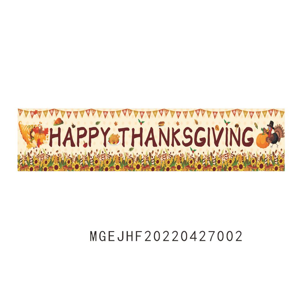 Autumn Outdoor Courtyard Decoration Flags Thanksgiving Party Party Atmosphere Layout Poster Customization