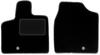 Black Front Floor Mats For: Dodge Caravan IV 7-seater (2008-2016)