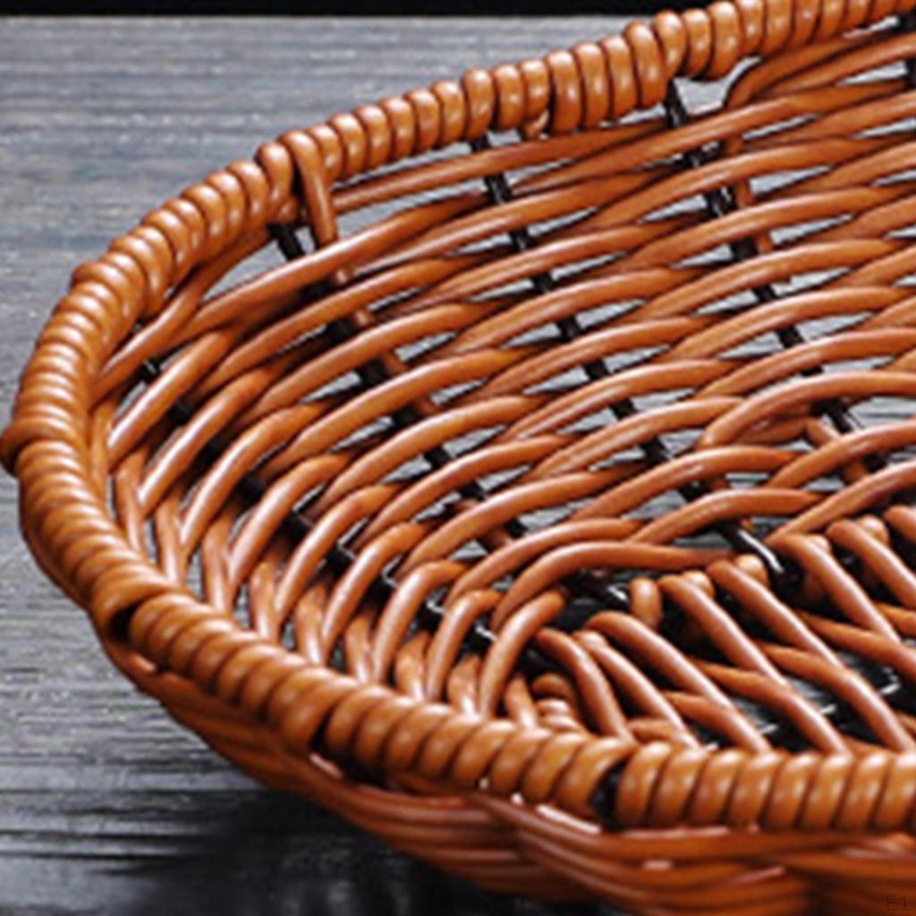 Bread Basket, Kitchen Fruit Holder, Decorative Basket Serving Tray Food Organizer for