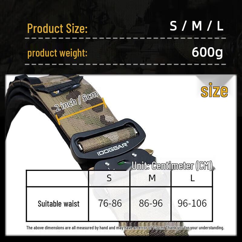 Tielan Ronin 2-inch Tactical Belt
