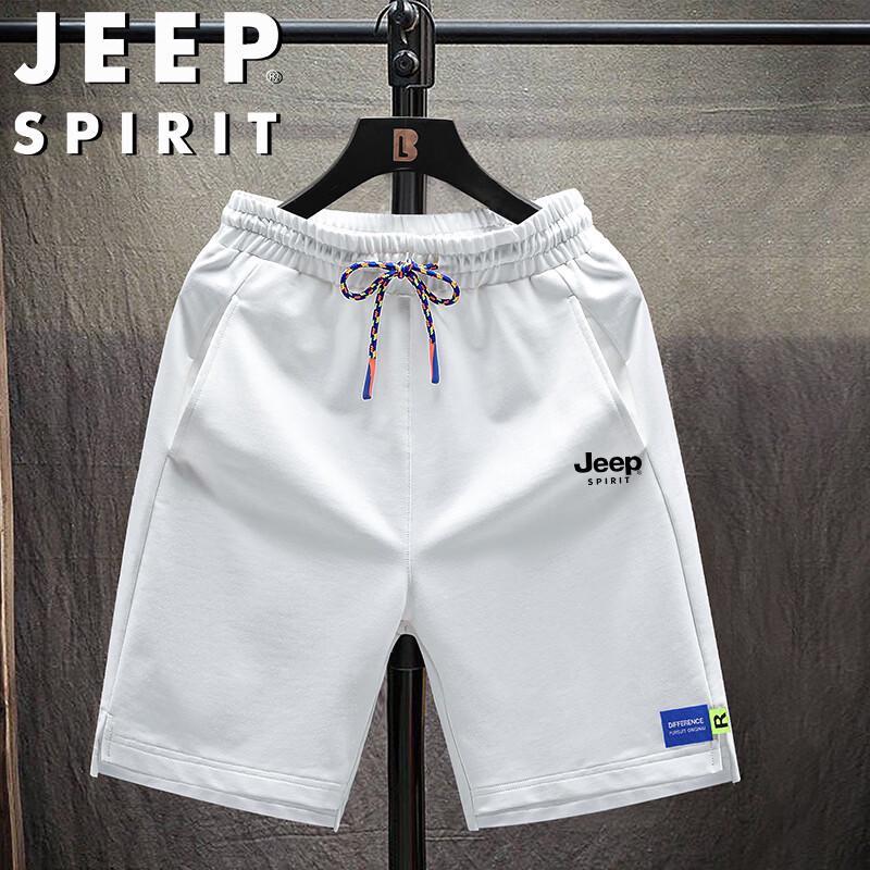 JEEP SPIRIT Men's Pure Cotton Casual Beach Shorts