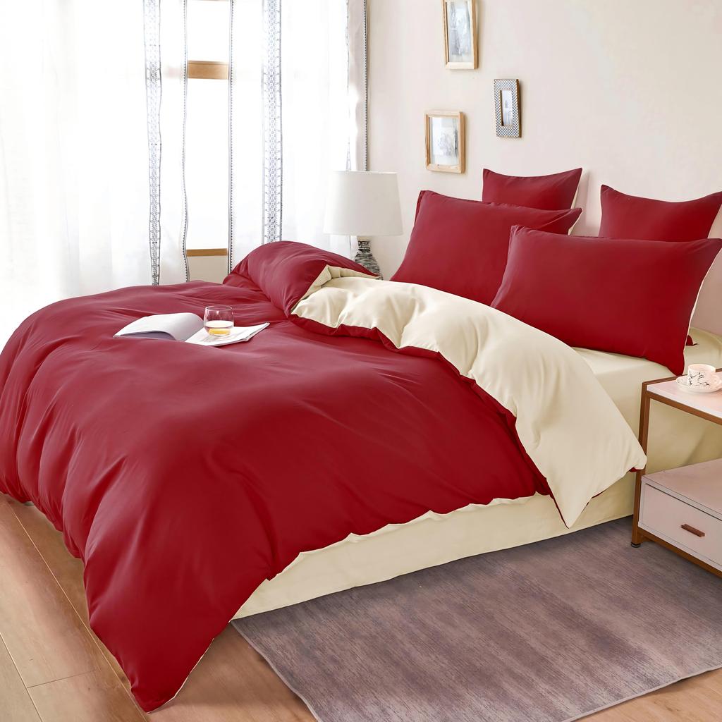 Suitable for All Seasons 100% Polyester 7 Piece Bedding Set Breathable and Lightweight Modern and Minimalist Design