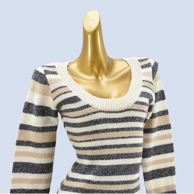 Spring & Fall New Arrival South French Holiday Sexy Striped Fashion Color Block Skinny Dress Female Casual Short Hip Skirt