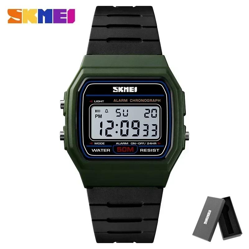 SKMEI 1412 Sport Paar Uhren Relogio Feminino Mode Damen Digitale Uhr Wasserdicht Anzeige Datum Woche Damen Armbanduhr