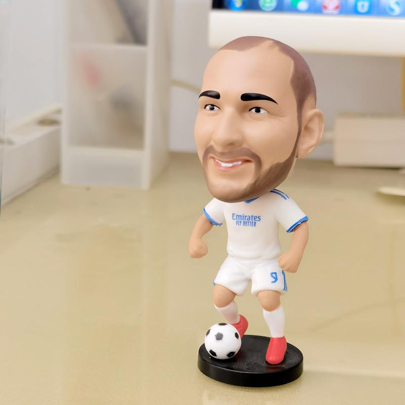 CR7 & Neymar Bobblehead Doll - Football Star Car Ornament Gift for Boys