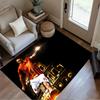 Football Player Action Floor Rug Office Rug Suitable for Foyer Game Room Bedrooms Outdoor Anti-slip Rug Office Home Decor