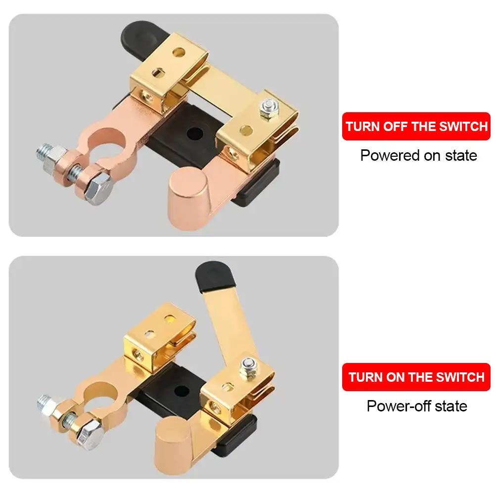 Top Post Knife Blade Master Switch 12V 24V Battery Disconnect Switch For Auto Car RV Boat Truck Battery Cut Off Shut Off Switch