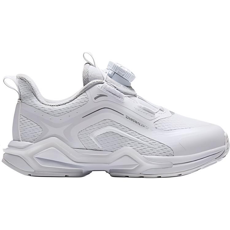 Anta Kids Bow Speed Synthetic Leather Comfortable Versatile Non-Slip Wear-Resistant Rebound Low-Top Running Shoes Kids sneaker White 332449907S-1