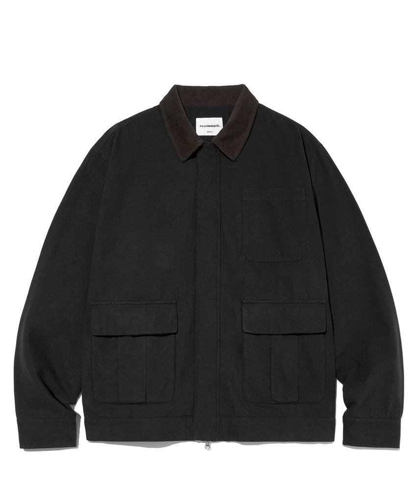 Filluminate Cotton Work Jacket - Black