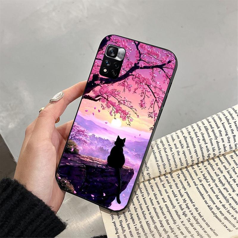 Lovely Cat Funda Phone Case For Xiaomi Redmi note 14 Pro 14 13 12 11 10 Pro 14S 12S 11S Redmi 14C 13C 10