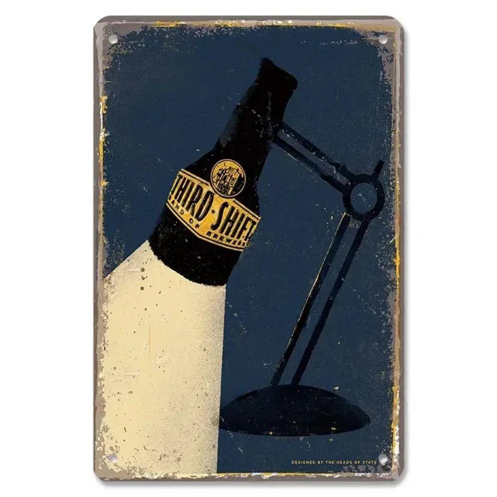 Vintage Beer Brands Metal Tin Sign Bar Tavern Home Decor