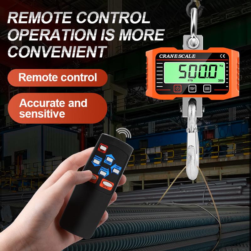 2T Industrial Electronic Hanging Scale with LCD Display and 2000KG Capacity