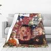 Home Alone Macaulay Culkin Collage Decke Fleece Kevin Komödie Ultra-Weiche Kuscheldecke für Bett Tagesdecke
