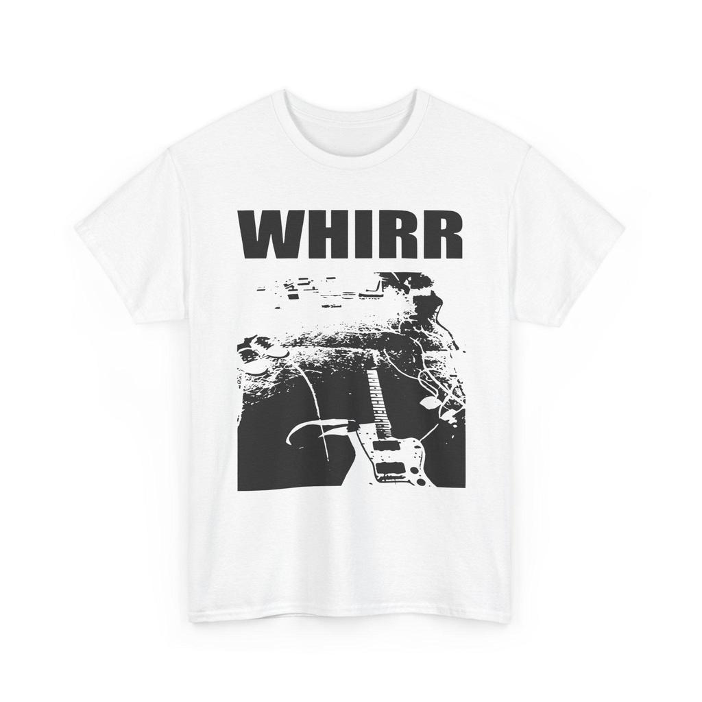 Whirr Band Tshirt Rock and Roll Music Pattern Tshirt Printed Pattern Casual Street Fashion Tshirt