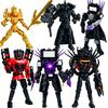 New 3D Printed Skibidi Figures Toilets Speakerman Spider Monitoring 2.0 Interceptor Warrior Vacuum Models for Kid Birthday Gif