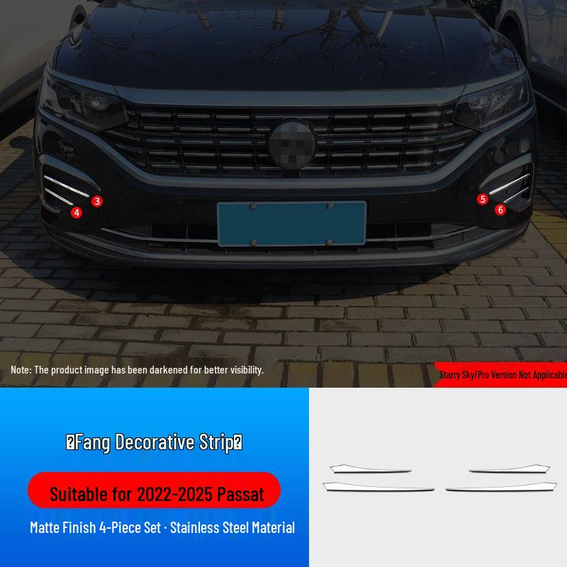 Volkswagen Passat Fog Light Frame Decorative Grille Trim Strip