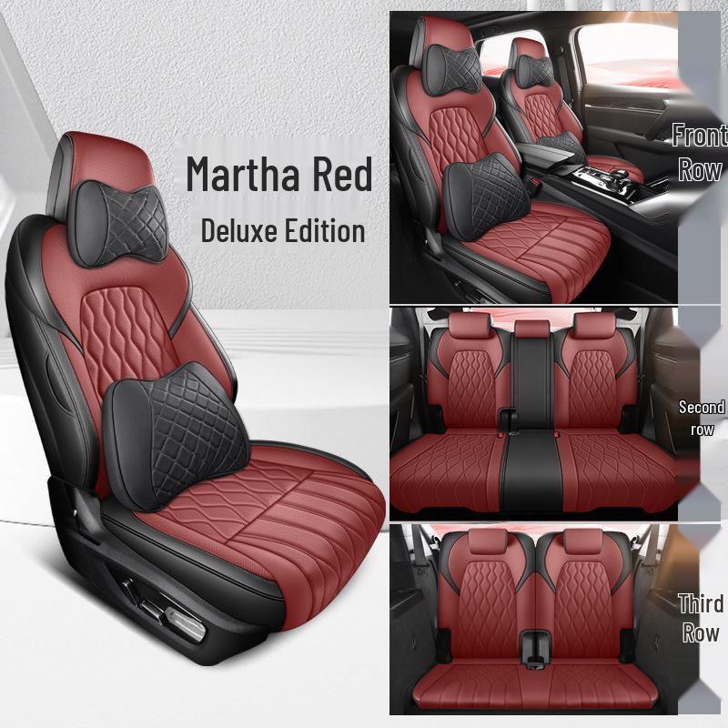 BYD Tang DM Full Leather Car Seat Cushion - Universal, All-Season, Seven-Seat Compatibility