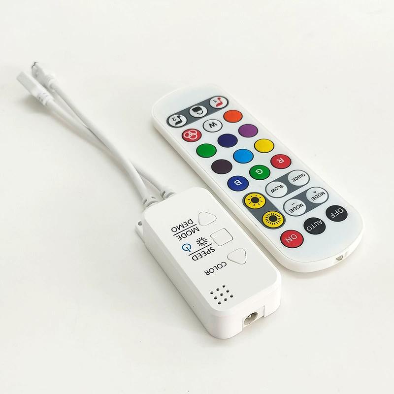 

Dc12V/24V 3 Pin Tuya App Wifi Led Rgbic Controller With Remote, Work With Alexa And Google Home For 3 Pin Rgbic Led Strip Light 1Pcs