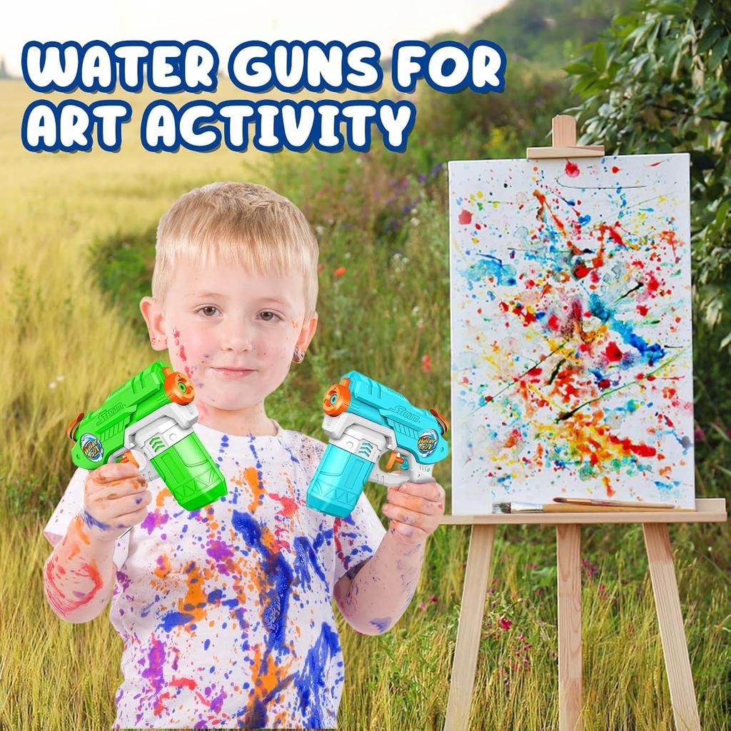 Water Gun Children Outdoor Beach Toys Kids Summer Seaside Natatorium Square Drifting Water Pistol Squirt Toys 300ml