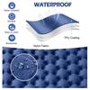 Double Sleeping Pad for 2 Person, Thick Inflatable Camping Mat with Built-in Foot Pump & Pillow, Compact Air Mattress for Hiking, Backpacking, Tent