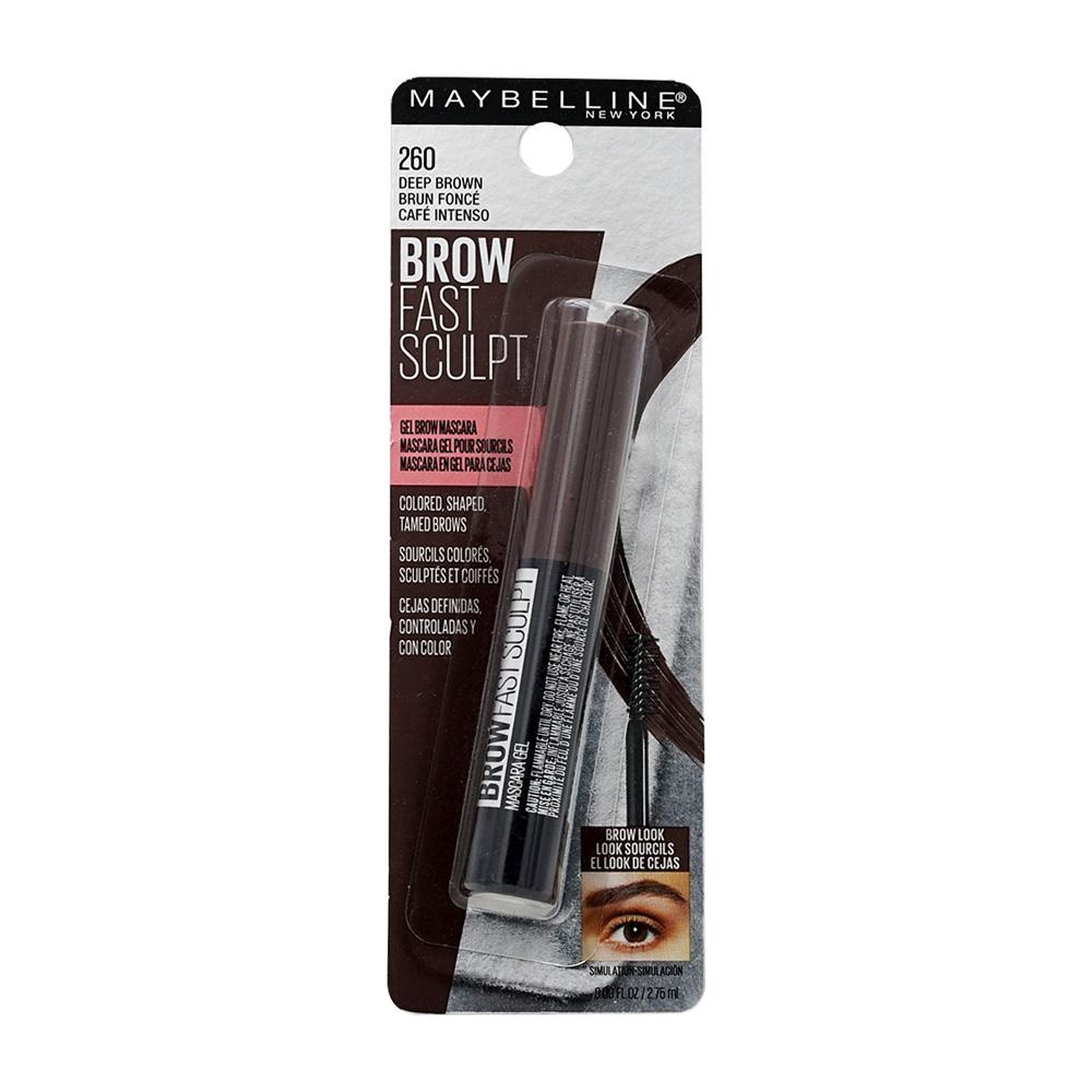 Brow Fast Sculpt Gel Eyebrow Mascara 260 Deep Brown, 0.09 fl oz