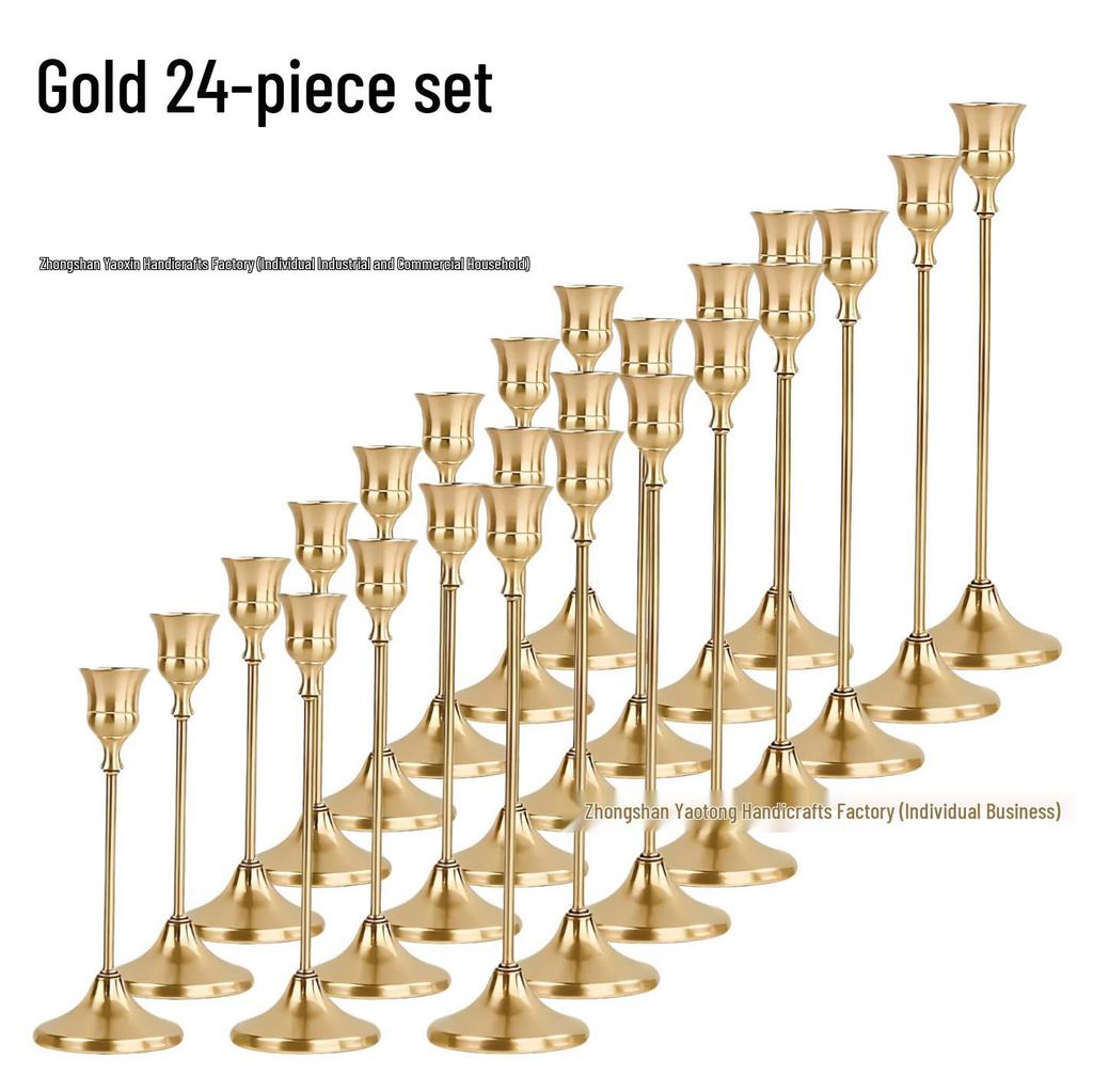European Minimalist Candlestick Ornament for Candlelight Dinner & Wedding Décor