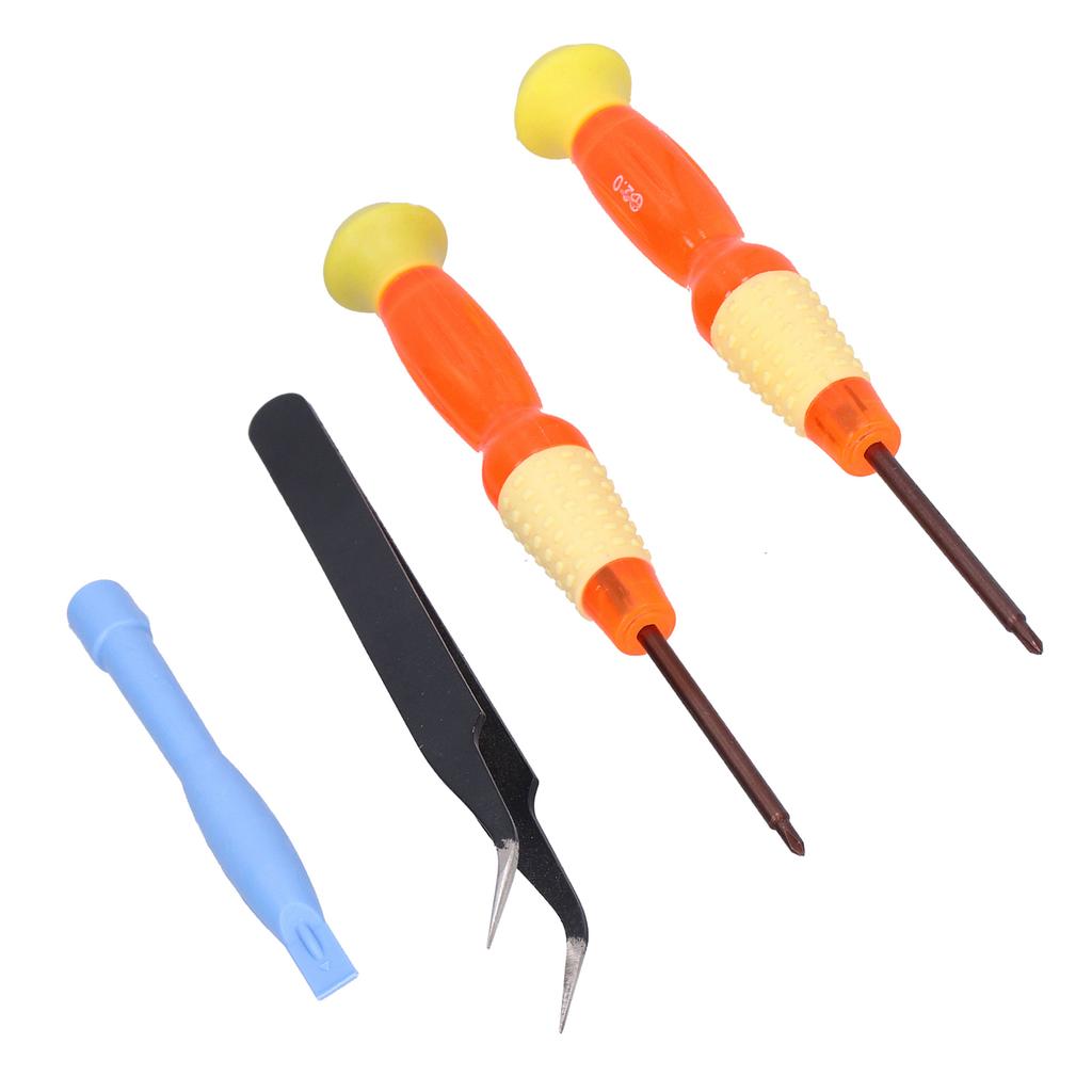 Joystick Replacement Tool Console Repair Kit with 3D Analog Joystick Screwdrivers Tweezers for N Controller(Black )