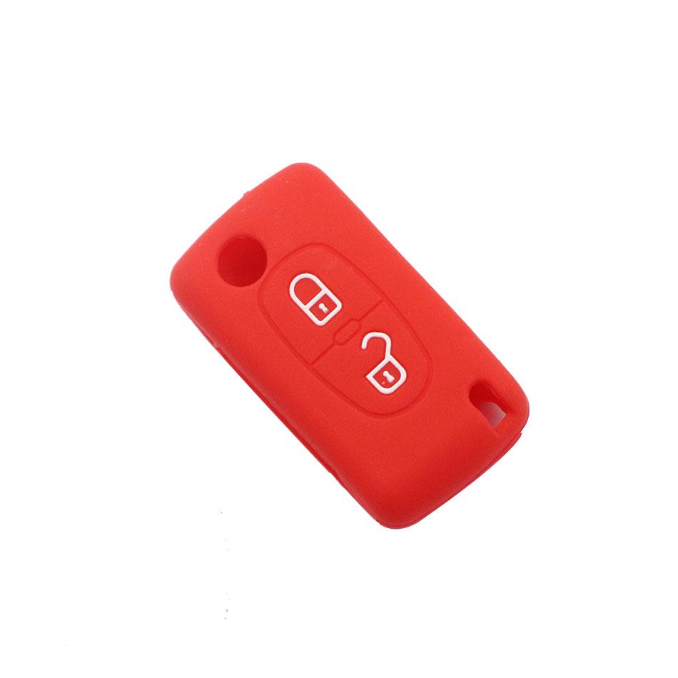 Silikonowe Etui na Kluczyk do Peugeot 206 208 207 308 RCZ 408 407 307 206 dla Citroen C4 C5 C3 C2 C4L DS3 DS4 Xsara Picasso Pokrowiec na Kluczyk