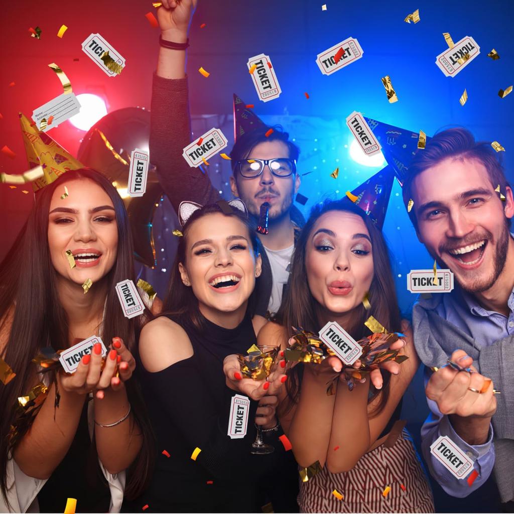 NOLITOY Event Raffle Coupon Lottery Game Sequential Roll of For Gray Tickets, Tickets, Tickets, Tickets, Tickets, Numbers, 1000, Perforated, Parties,