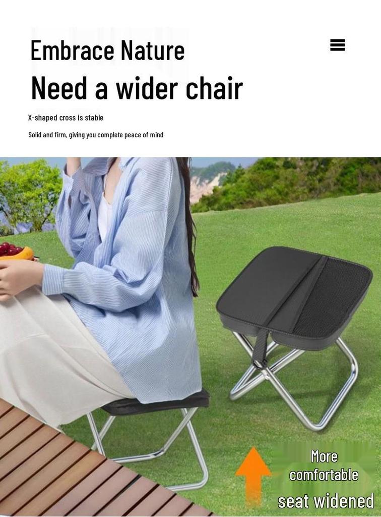 Compact Folding Outdoor Backpack Chair for Camping and Fishing