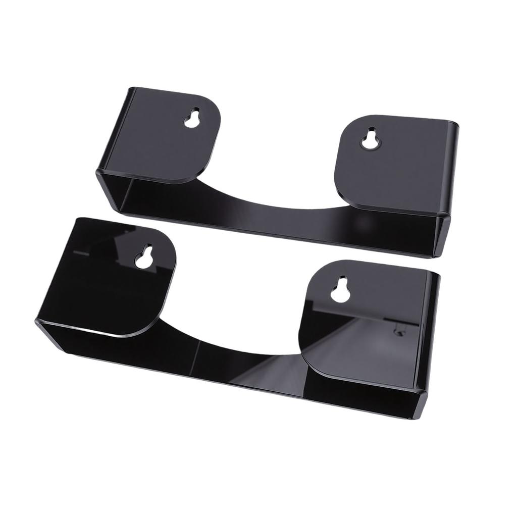 2pcs Hat Wall Racks Space Saving Acrylic Wall Mounted Hat Storage Organizers for Baseball Caps Black