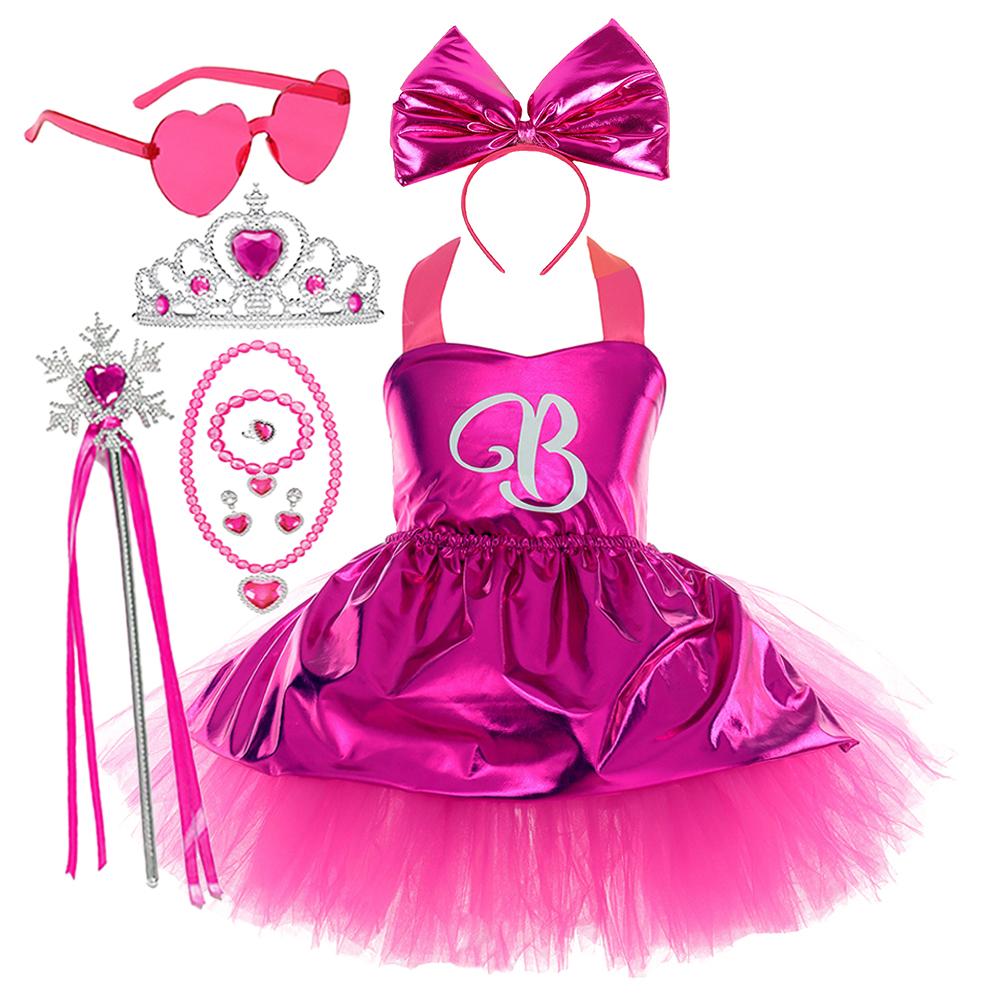 Kinderen Halloween Cosplay Kostuum Zomerkleding Kinderen Karnavalskostuums Meisjes Roze Prinsessenjurk Verjaardagsfeest Jurken 2T Tag-S pink