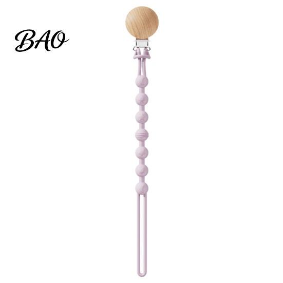 Safe Baby Accessory for Outings Pacifier Clip, Food-Grade Silicone Teether Holder Chain Infants, Boilable Strap BPA-Free Anti-Slip Leash 0-24 Months,
