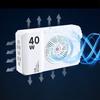 Dual Color Temperature 40W COB Video Light 0-100% Adjustable Photography Lighting  Vlog Set