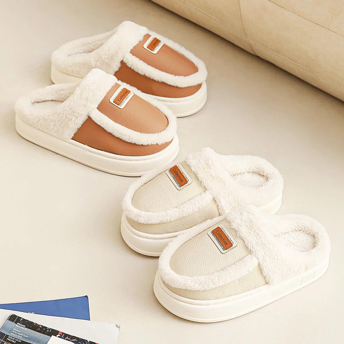 Женские тапочки из хлопка на толстой подошве — фото 3