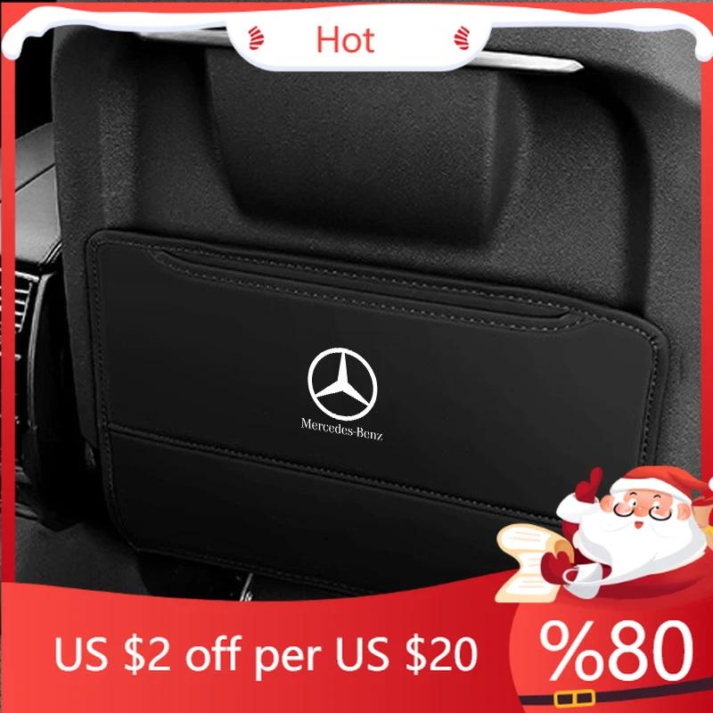 EJK4 New 2025 For Mercedes Benz B/C/E/S Class A Class C200L GLC Car Seat Anti-kick Pad Car Rear Safety Seat Anti-wear Seat Back Prote