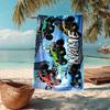 Custom Name Ultra-Soft Beach Towel with Truck Theme,Ideal for Pool - Camping, Diving - Perfect Travel Essential, Vibrant Beach Towel.