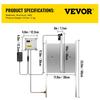 Automatic Chicken Coop Door, Timer and Light Sensor Chicken Door Opener, 12V 66W Chicken Coop Door, Electric Poultry Door Opener Kit with Infrared