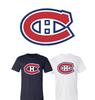 Футболка з логотипом основної команди Montreal Canadiens S-6XL Відстеження!! Футболки унісекс