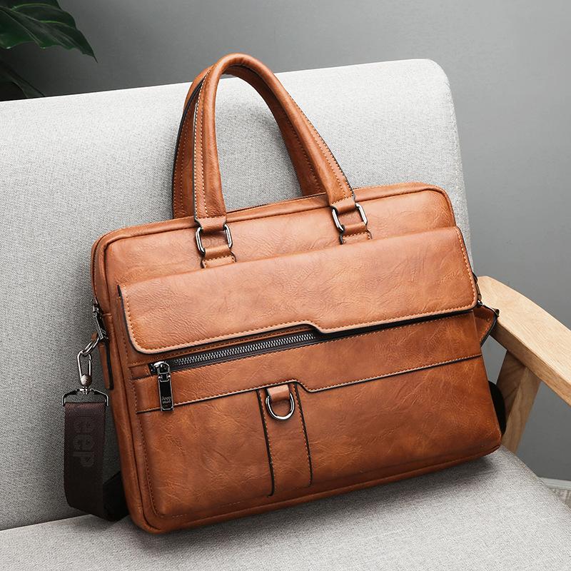 Pánská business casual kabelka aktovka - crossbody taška přes rameno pro kancelář a cestování
