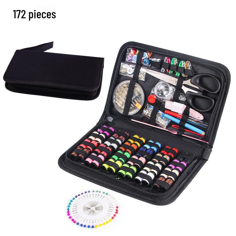 Portable Needle & Thread Box: Household Sewing & Mending Kit