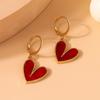 Cute Love Heart Dangle Earrings for Women Girls Drop Earrings Handmade Party Birthday Jewelry Gifts